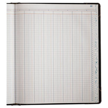 Boorum & Pease® Extra-durable Bound Book, Double-page 12-column Accounting, Black-maroon-gold Cover, 11.94 X 9.78 Sheets, 150 Sheets-book freeshipping - TVN Wholesale